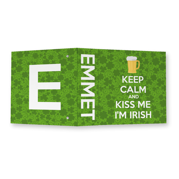 Kiss Me I'm Irish 3 Ring Binders - Full Wrap - 2" - OPEN OUTSIDE