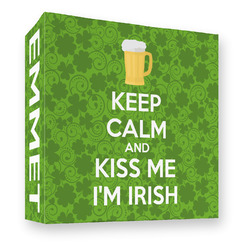 Kiss Me I'm Irish 3 Ring Binder - Full Wrap - 3"