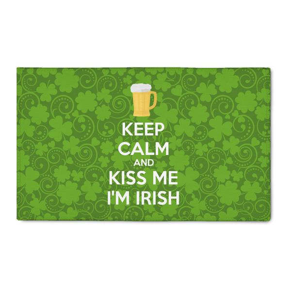 Custom Kiss Me I'm Irish 3' x 5' Indoor Area Rug