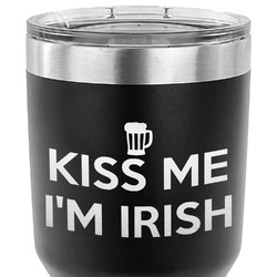 Kiss Me I'm Irish 30 oz Stainless Steel Tumbler