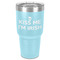 Kiss Me I'm Irish 30 oz Stainless Steel Tumbler - Teal - Single-Sided