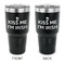 Kiss Me I'm Irish 30 oz Stainless Steel Ringneck Tumblers - Black - Double Sided - APPROVAL