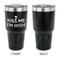Kiss Me I'm Irish 30 oz Stainless Steel Ringneck Tumblers - Black - Single Sided - APPROVAL