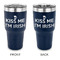 Kiss Me I'm Irish 30 oz Stainless Steel Ringneck Tumblers - Navy - Double Sided - APPROVAL