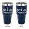 Kiss Me I'm Irish 30 oz Stainless Steel Tumbler - Navy - Double Sided