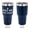 Kiss Me I'm Irish 30 oz Stainless Steel Ringneck Tumblers - Navy - Single Sided - APPROVAL