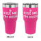 Kiss Me I'm Irish 30 oz Stainless Steel Ringneck Tumblers - Pink - Double Sided - APPROVAL