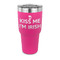 Kiss Me I'm Irish 30 oz Stainless Steel Ringneck Tumblers - Pink - FRONT