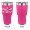 Kiss Me I'm Irish 30 oz Stainless Steel Ringneck Tumblers - Pink - Single Sided - APPROVAL