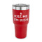 Kiss Me I'm Irish 30 oz Stainless Steel Ringneck Tumblers - Red - FRONT