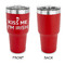 Kiss Me I'm Irish 30 oz Stainless Steel Ringneck Tumblers - Red - Single Sided - APPROVAL