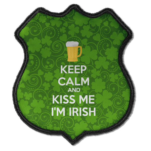 Custom Kiss Me I'm Irish Iron On Shield Patch C
