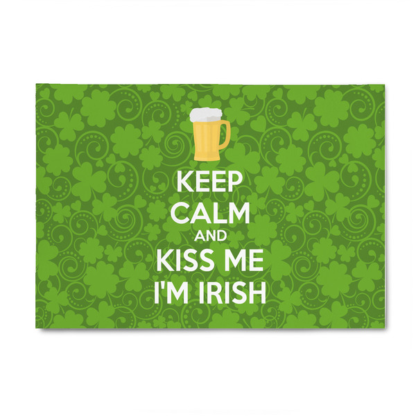 Custom Kiss Me I'm Irish 4' x 6' Patio Rug