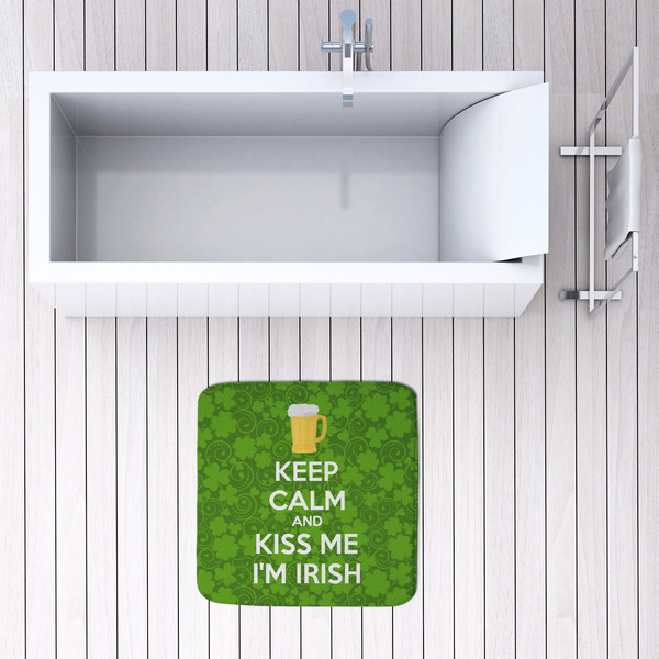 Kiss Me I'm Irish 48x48 Foam Memory Mat - LIFESTYLE