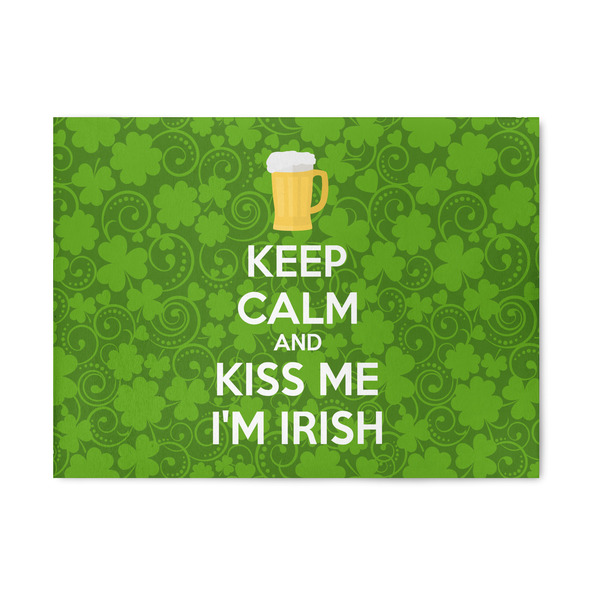 Custom Kiss Me I'm Irish 5' x 7' Indoor Area Rug