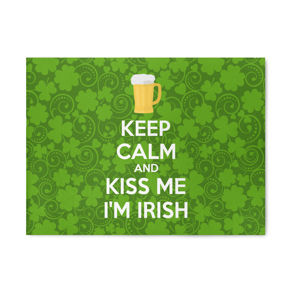 Custom Kiss Me I'm Irish 5' x 7' Patio Rug