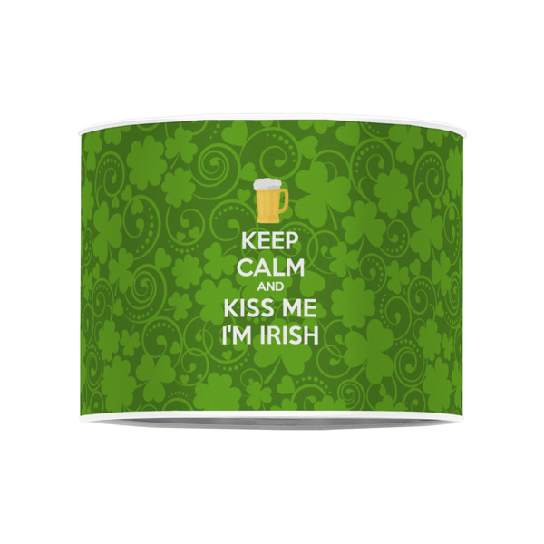 Kiss Me I'm Irish 8" Drum Lampshade - FRONT (Poly Film)
