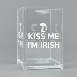 Kiss Me I'm Irish Acrylic Pen Holder