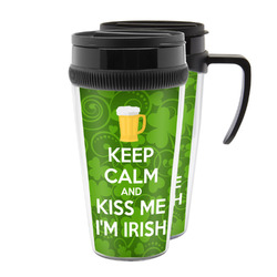 Kiss Me I'm Irish Acrylic Travel Mug