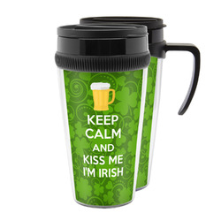 Kiss Me I'm Irish Acrylic Travel Mug