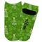 Kiss Me I'm Irish Adult Ankle Socks - Single Pair - Front and Back