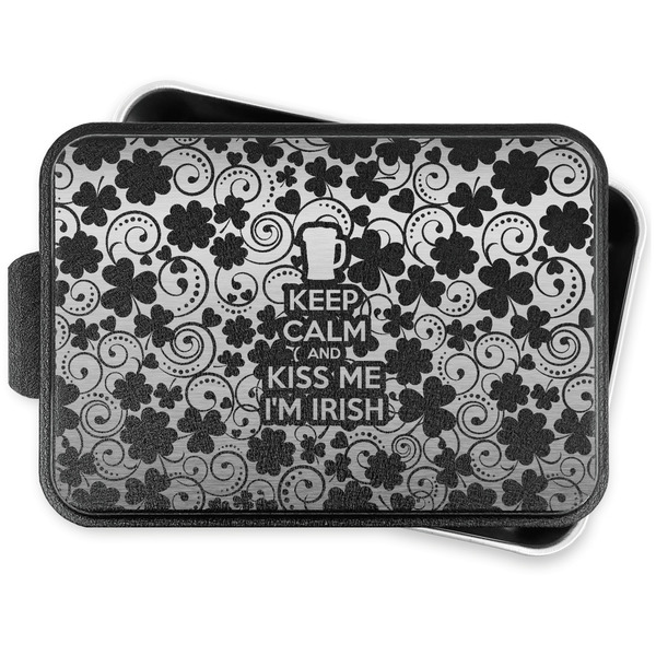 Custom Kiss Me I'm Irish Aluminum Baking Pan with Lid