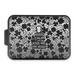Kiss Me I'm Irish Aluminum Baking Pan with Black Lid