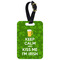 Kiss Me I'm Irish Metal Luggage Tag