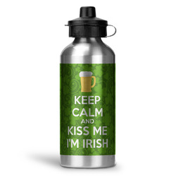 Kiss Me I'm Irish Water Bottles - 20 oz - Aluminum