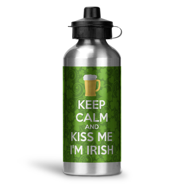 Custom Kiss Me I'm Irish Water Bottle - Aluminum - 20 oz (Personalized)