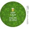 Kiss Me I'm Irish Glass Appetizer / Dessert Plate 8" (Personalized)