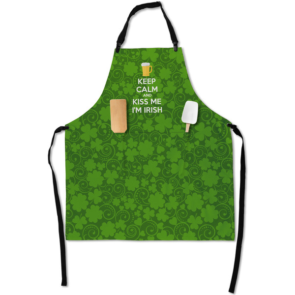 Custom Kiss Me I'm Irish Apron With Pockets