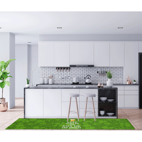 Kiss Me I'm Irish Area Rug Sizes