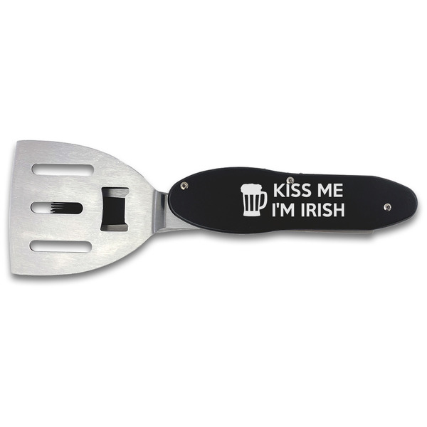 Custom Kiss Me I'm Irish BBQ Tool Set - Double Sided