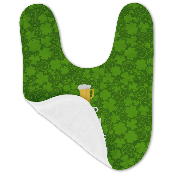 Kiss Me I'm Irish Baby Bib - AFT folded