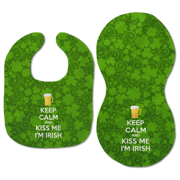 Kiss Me I'm Irish Baby Bib & Burp Set - Approval (new bib & burp)