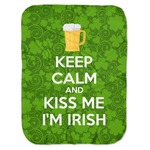Kiss Me I'm Irish Baby Swaddling Blanket (Personalized)