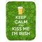 Kiss Me I'm Irish Baby Swaddling Blanket - Flat