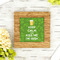 Kiss Me I'm Irish Bamboo Trivet with 6" Tile - LIFESTYLE