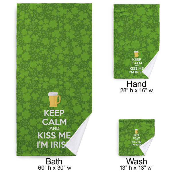 Kiss Me I'm Irish Bath Towel Sets - 3-piece - Approval