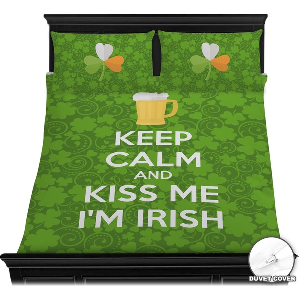 Kiss Me I'm Irish Bedding Set (Queen) - Duvet