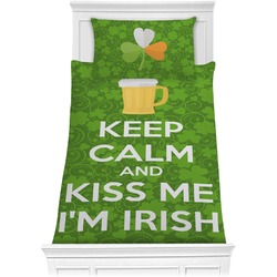 Kiss Me I'm Irish Comforter Set - Twin XL (Personalized)