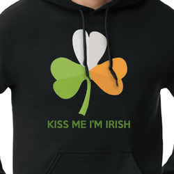 Kiss Me I'm Irish Hoodie - Black - 3XL
