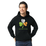 Kiss Me I'm Irish Hoodie - Black - Large