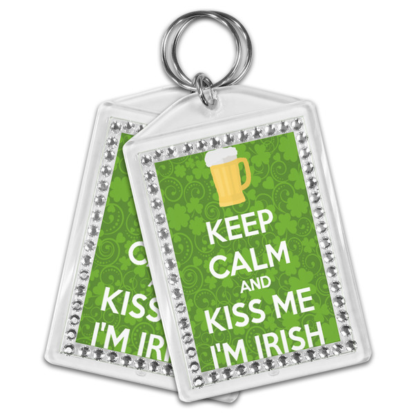 Kiss Me I'm Irish Bling Keychain - MAIN