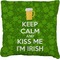 Kiss Me I'm Irish Faux-Linen Throw Pillow 26" (Personalized)