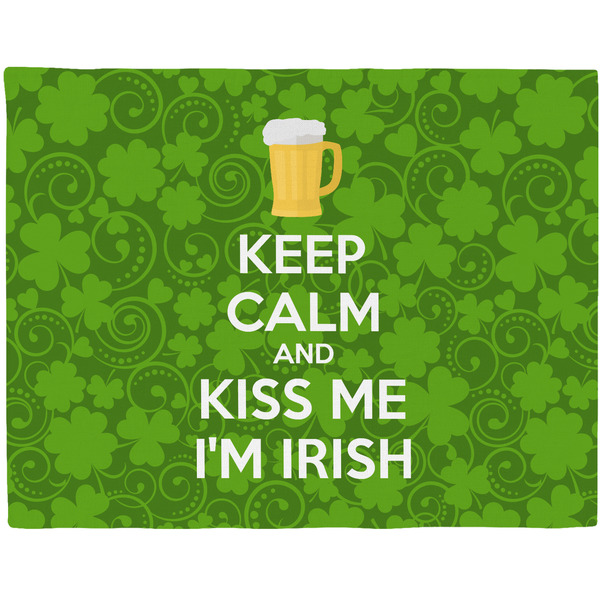 Custom Kiss Me I'm Irish Woven Fabric Placemat - Twill