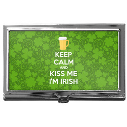 Kiss Me I'm Irish Business Card Case