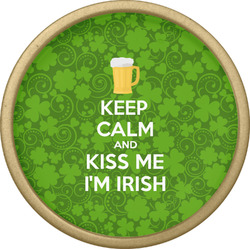 Kiss Me I'm Irish Cabinet Knob - Gold