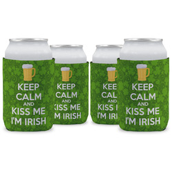 Kiss Me I'm Irish Can Cooler (12 oz) - Set of 4